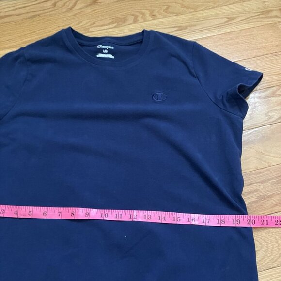 Champion T-shirt Dress Womens L Navy Blue Logo Athleisure Comfy - Picture 6 of 9